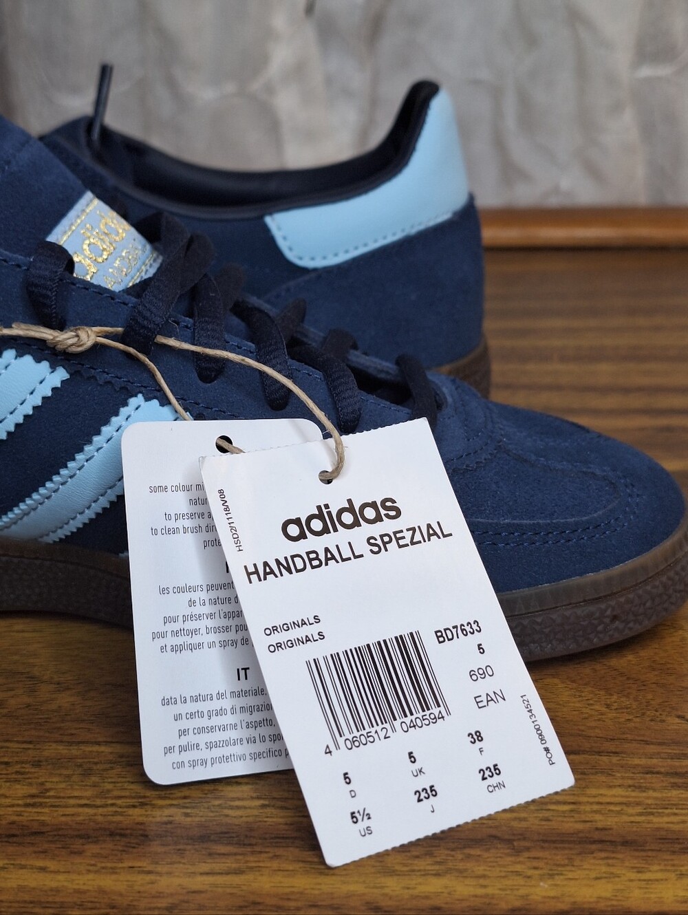Adidas Handball Spezial Collegiate Navy Light Blue Women's 7 5.5 Youth  Mens 5.5 - Picture 10 of 11